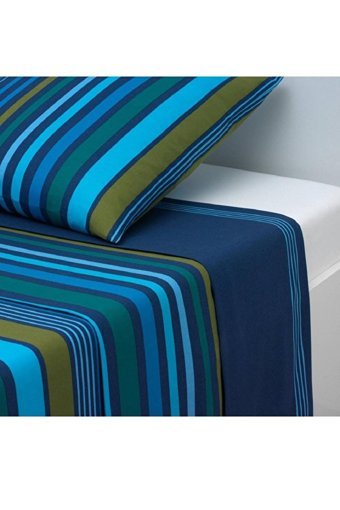 Makiteks Pamuk Dört Mevsim 200 x 220 cm Çizgili Çift Kişilik Nevresim Takımı Çok Renkli