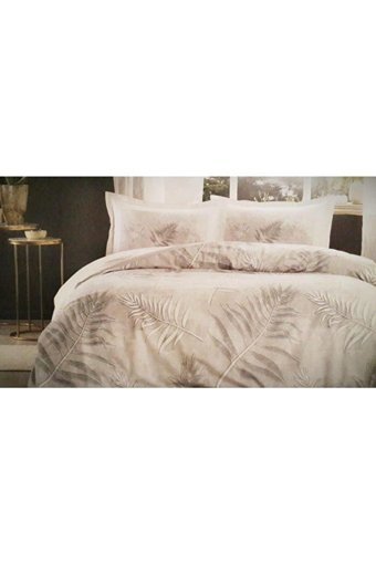 Özdilek Ranforce Kışlık 200 x 220 cm Yaprak Çift Kişilik Nevresim Takımı Gri