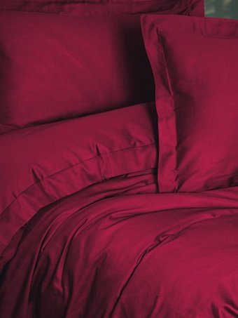 Cotton Box Saten Dört Mevsim 200 x 220 cm Çiçekli Çift Kişilik Nevresim Takımı Bordo