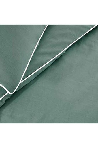 Altınbaşak Pamuk Dört Mevsim 200 x 220 cm Battaniyeli Düz Çift Kişilik Nevresim Takımı Yeşil