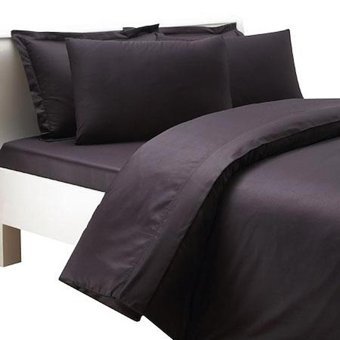 Nevresim Dünyası Saten Dört Mevsim 200 x 220 cm Desenli Çift Kişilik Nevresim Takımı Siyah