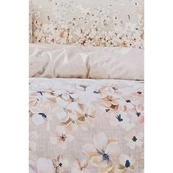 Özdilek Pamuk Polyester Kışlık 200 x 220 cm Çiçekli Çift Kişilik Nevresim Takımı Sarı