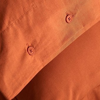Apricitas Pamuk Dört Mevsim 200 x 220 cm Lastikli Düz Çift Kişilik Nevresim Takımı Kiremit