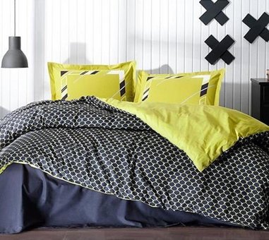 Özdilek Ranforce Kışlık 200 x 220 cm Çizgili Çift Kişilik Nevresim Takımı Yeşil