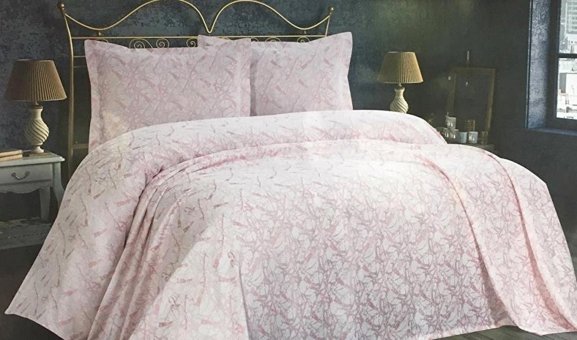 Nevresim Dünyası Pamuk Dört Mevsim 200 x 200 cm Düz Çift Kişilik Nevresim Takımı Pembe