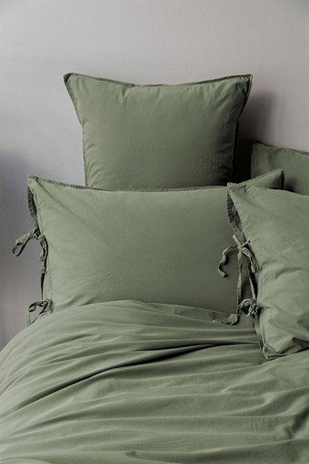 İssimo Home Pamuk Dört Mevsim 240 x 220 cm Düz Çift Kişilik Nevresim Takımı Yeşil