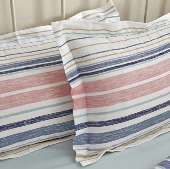 Karaca Home Pamuk Dört Mevsim 200 x 220 cm Çizgili Çift Kişilik Nevresim Takımı Çok Renkli