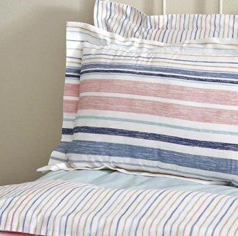 Karaca Home Pamuk Dört Mevsim 200 x 220 cm Çizgili Çift Kişilik Nevresim Takımı Çok Renkli