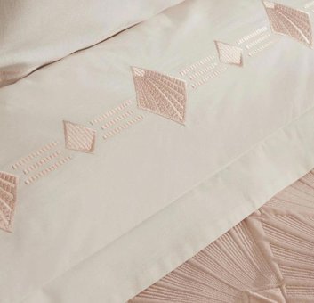 Karaca Home Pamuk Dört Mevsim 200 x 220 cm Düz Çift Kişilik Nevresim Takımı Somon