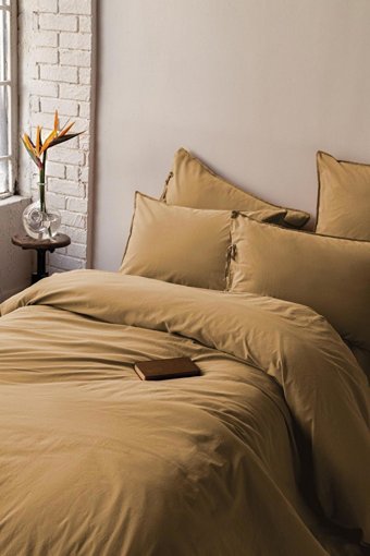 İssimo Home Pamuk Dört Mevsim 240 x 220 cm Düz Çift Kişilik Nevresim Takımı Hardal
