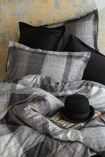 İssimo Home Pamuk Saten Dört Mevsim 200 x 220 cm Desenli Çift Kişilik Nevresim Takımı Gri Siyah