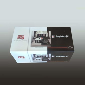 Taç Pamuk Dört Mevsim 200 x 220 cm Lastikli Taraftar Çift Kişilik Nevresim Takımı Siyah