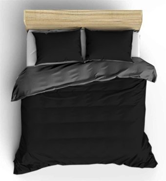 Sedef Home Kışlık 200 x 220 cm Düz Çift Kişilik Nevresim Takımı Antrasit Siyah