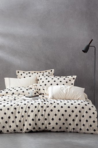 Ecocotton Pamuk Dört Mevsim 200 x 220 cm Modern Çift Kişilik Nevresim Takımı Siyah