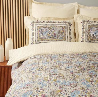 Karaca Home Pamuk Kışlık 200 x 220 cm Battaniyeli Çiçekli Çift Kişilik Nevresim Takımı Bordo