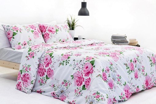 Makiteks Pamuk Dört Mevsim 200 x 220 cm Çiçekli Çift Kişilik Nevresim Takımı Çok Renkli