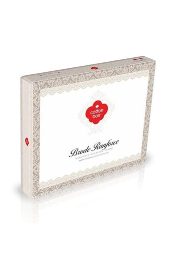 Cotton Box Ranforce Dört Mevsim 200 x 220 cm Modern Çift Kişilik Nevresim Takımı Turuncu