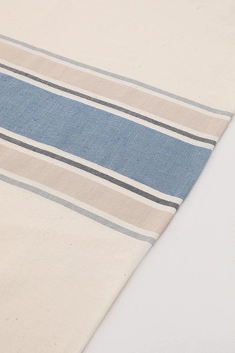 Favora Pamuk Dört Mevsim 200 x 220 cm Çizgili Çift Kişilik Nevresim Takımı Bej Mavi