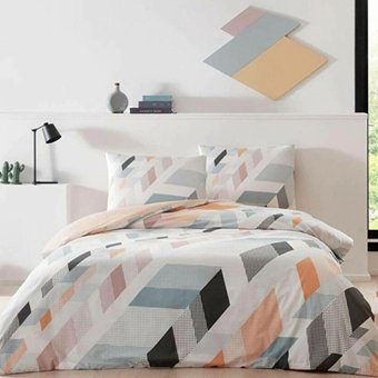 Taç Kışlık 160 x 220 cm Desenli Çift Kişilik Nevresim Takımı Çok Renkli