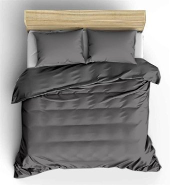 Sedef Home Kışlık 200 x 220 cm Düz Çift Kişilik Nevresim Takımı Antrasit