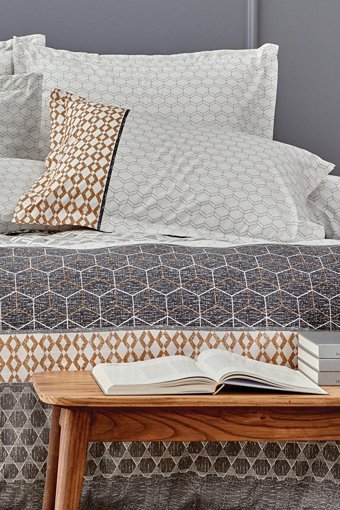 Yataş Ranforce Dört Mevsim 200 x 220 cm Geometrik Çift Kişilik Nevresim Takımı Gri