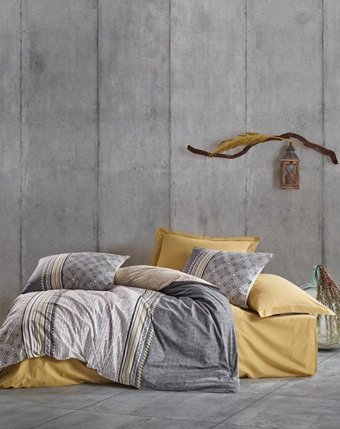 Nevresim Dünyası Ranforce Dört Mevsim 200 x 220 cm Modern Çift Kişilik Nevresim Takımı Bej