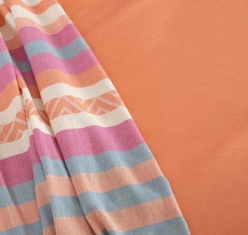 Karaca Home Pamuk Yazlık 200 x 220 cm Düz Çift Kişilik Nevresim Takımı Pembe Turuncu