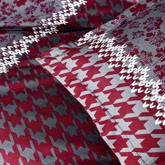 Nevresim Dünyası Pamuk Saten Dört Mevsim 200 x 220 cm Modern Çift Kişilik Nevresim Takımı Bordo