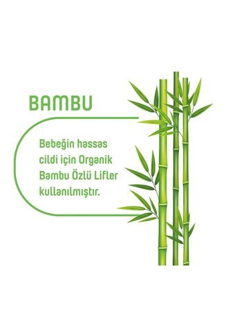 Pure Baby Organik Bambu Özlü 60 Yaprak 24'lü Paket Islak Mendil
