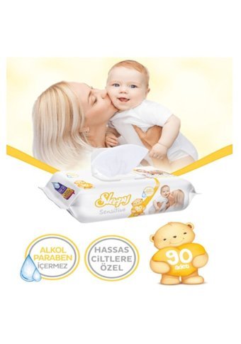 Sleepy Sensitive 90 Yaprak 6'lı Paket Islak Mendil