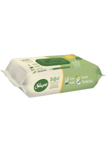 Sleepy Doğal Organik Pamuklu 50 Yaprak 24'lü Paket Islak Mendil