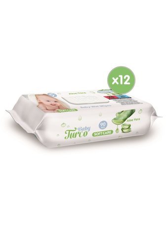 Baby Turco Softcare Aloe Vera 90 Yaprak 24'lü Paket Islak Bebek Havlusu