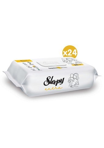 Sleepy Extra 90 Yaprak 24'lü Paket Islak Bebek Havlusu