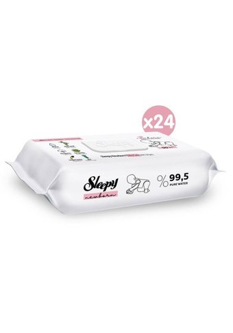 Sleepy Yenidoğan Devam 50 Yaprak 24'lü Paket Islak Mendil
