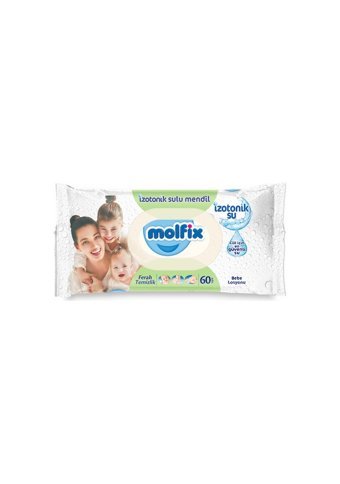 Molfix İzotonik Sulu Ferah Temizlik 60 Yaprak 24'lü Paket Islak Mendil