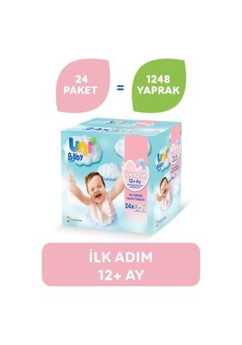 Uni Baby İlk Adım 52 Yaprak 24'lü Paket Islak Mendil