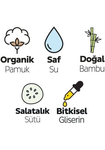 Sleepy Natural Yenidoğan 60 Yaprak 12'li Paket Islak Mendil