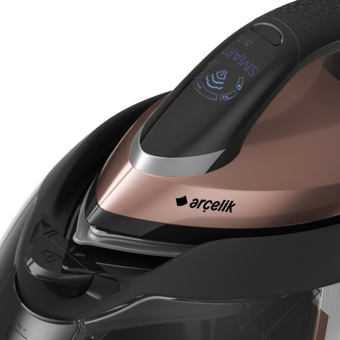 Arçelik Aria BKU 9928 2800 W 7.2 bar Cross Steam Pro Tabanlı Şok Buharlı Kazanlı Ütü Rosegold Siyah