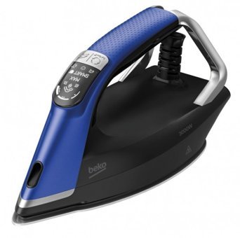 Beko ActiPress MasterPro BKU 8130 3000 W 8 bar SteamGlide Tabanlı Şok Buharlı Kazanlı Ütü Mavi Siyah