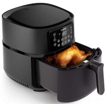 Philips Essential Dijital XXL 5000 Series HD9285/96 Airfryer 7.2 lt Tek Hazneli Izgara Yapan Sıcak Hava Fritözü Siyah