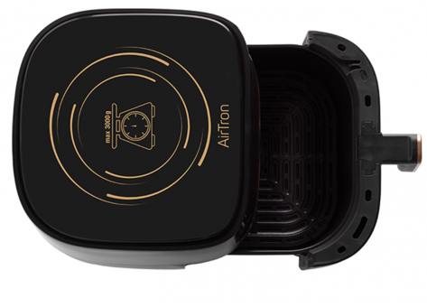 Stilevs Airtron AF-600 Airfryer 5.7 lt Tek Hazneli Led Ekranlı Sıcak Hava Fritözü Siyah