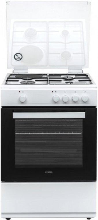 Vestel SF 7310 68 lt A Enerji Sınıfı LPG Ocaklı Solo Fırın Beyaz
