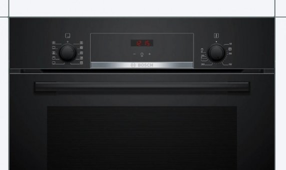 Bosch HBF514BB1T 66 lt A Enerji Sınıfı Dijital Ocaksız Ankastre Fırın Siyah