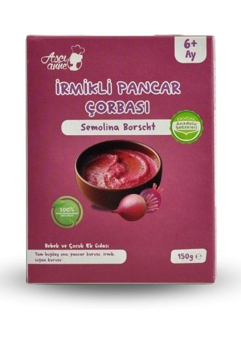Aşçı Anne Tahıllı İrmikli Pancarlı Kavanoz Maması 150 gr