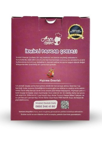 Aşçı Anne Tahıllı İrmikli Pancarlı Kavanoz Maması 150 gr