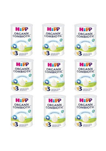 Hipp Combiotic Tahılsız Glutensiz Organik Probiyotikli 3 Numara Devam Sütü 9x350 gr