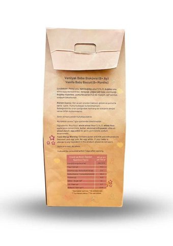 Aşçı Anne Tahıllı Glutensiz Organik Vanilyalı Bebek Bisküvisi 80 gr
