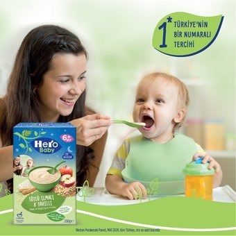Hero Baby Tahıllı Elmalı Tahıllı Kaşık Maması 200 gr