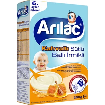 Arılac Kahvaltı Tahıllı Glutensiz İrmikli Kaşık Maması 200 gr