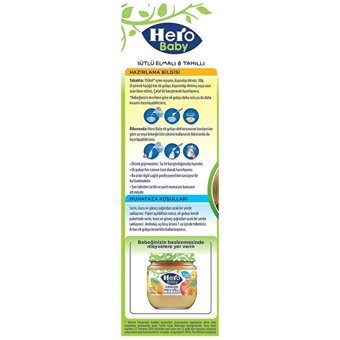 Hero Baby Tahıllı Elmalı Sütlü Kaşık Maması 200 gr